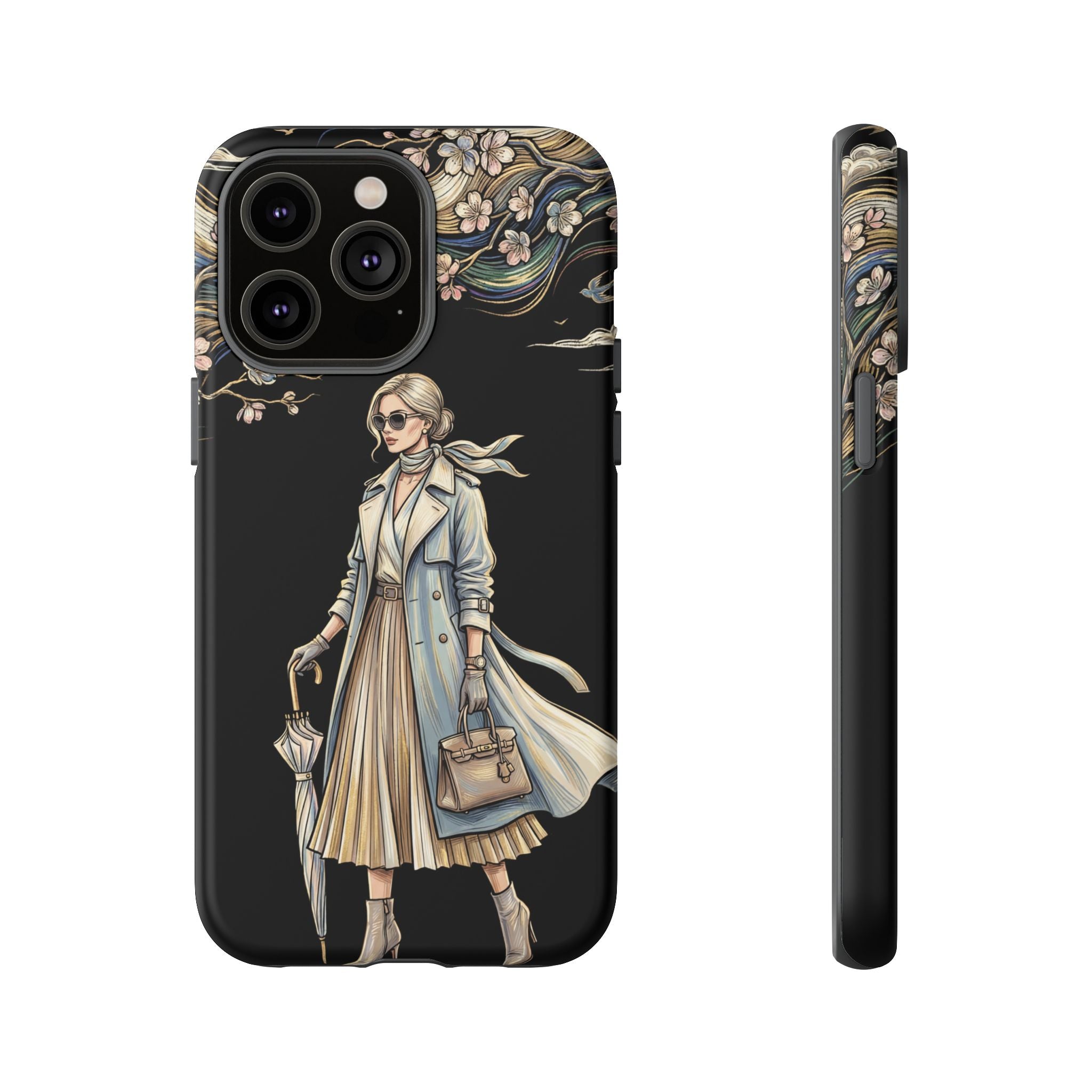 Vintage Chic iPhone Case | Stylish Woman Illustration