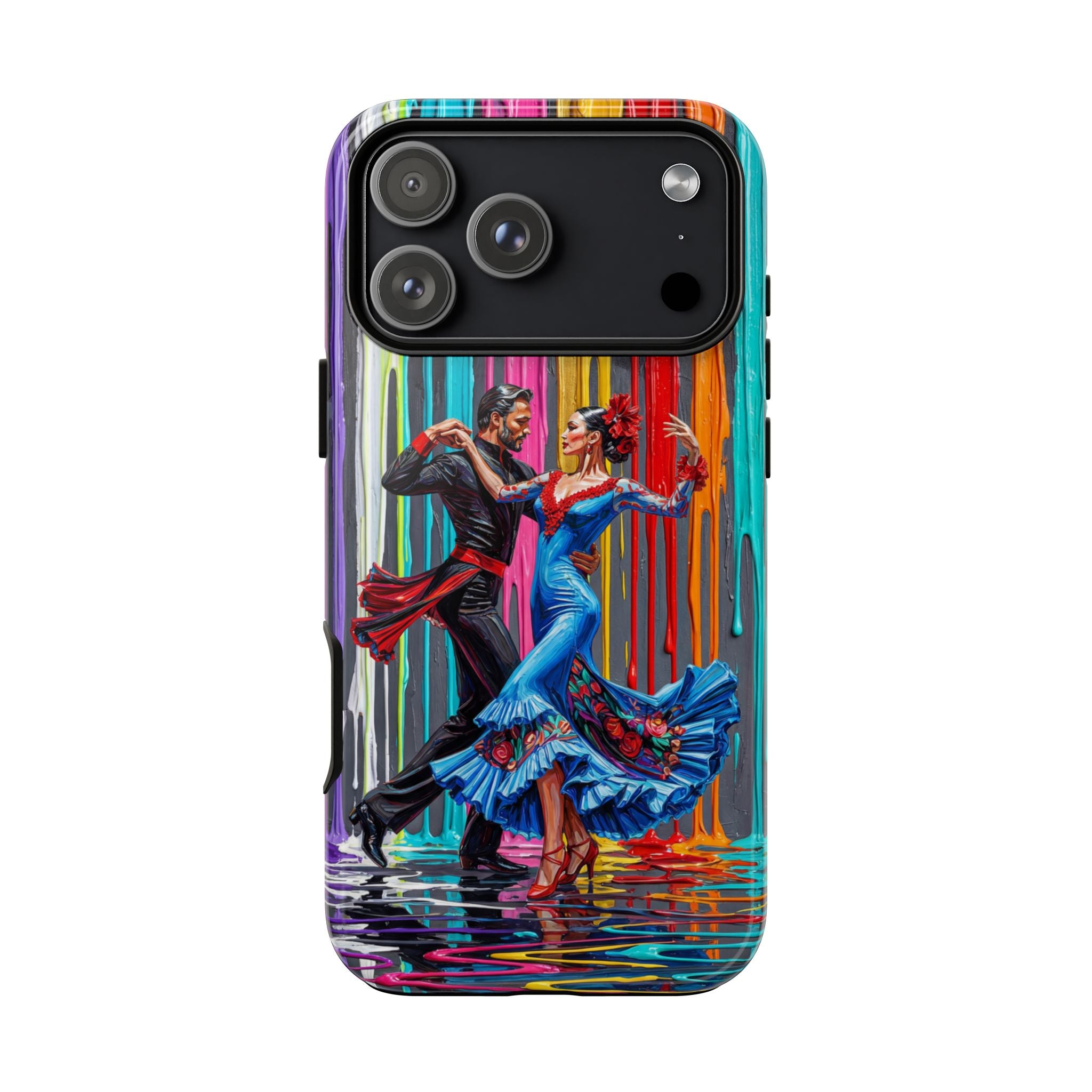 Colorful Tango iPhone Case | Vibrant Dancing Couple Art Protection