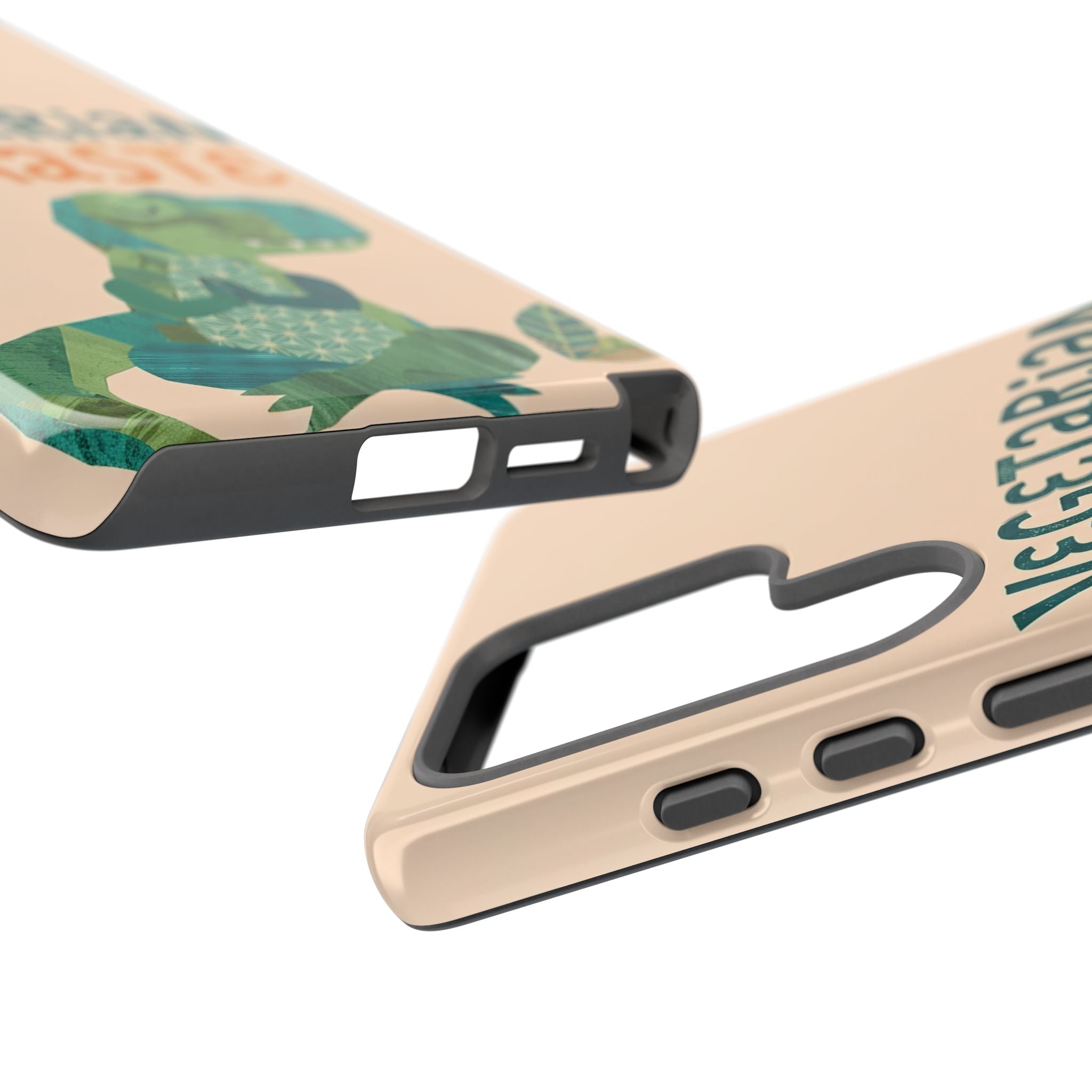 Cute Dinosaur Tough Samsung Galaxy Phone Case | Whimsical Meditating Dino Cover