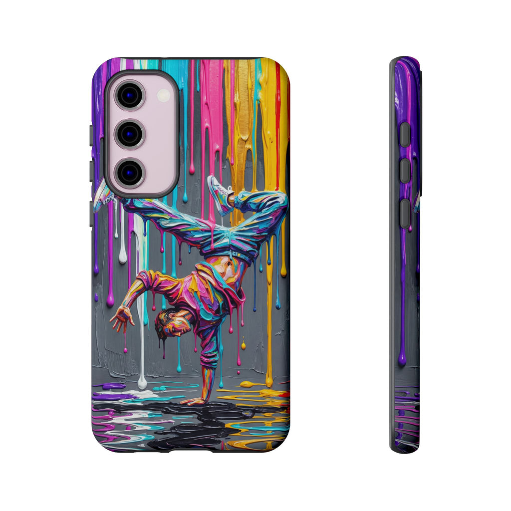Colorful Breakdancer Graffiti Tough Samsung Galaxy Phone Case