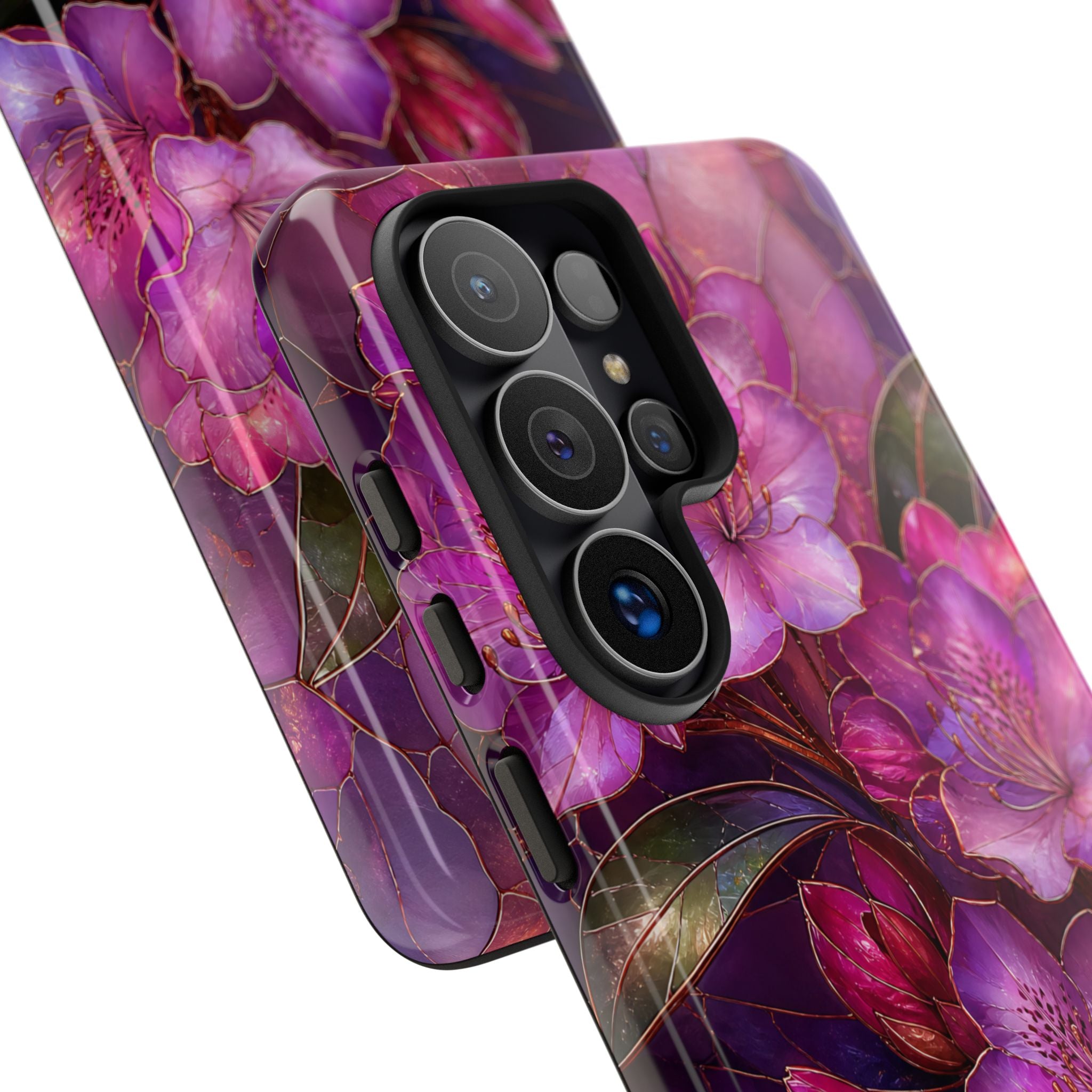 Purple Floral Samsung Galaxy Phone Case | Dark Botanical Phone Case