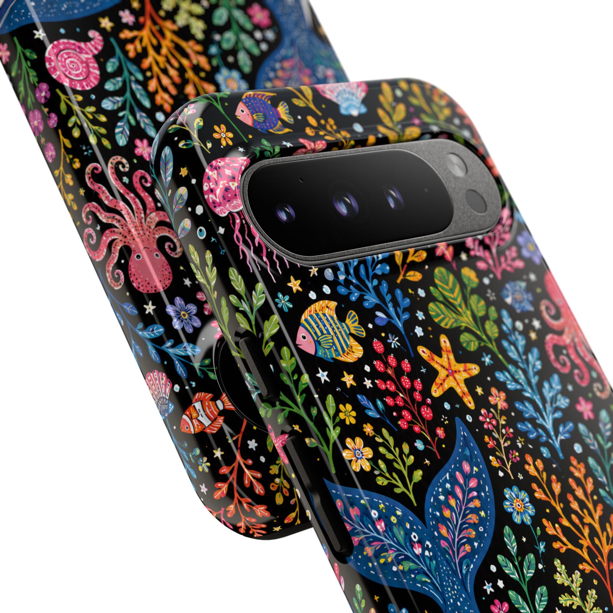 Whimsical Whale Tough Google Pixel Phone Case