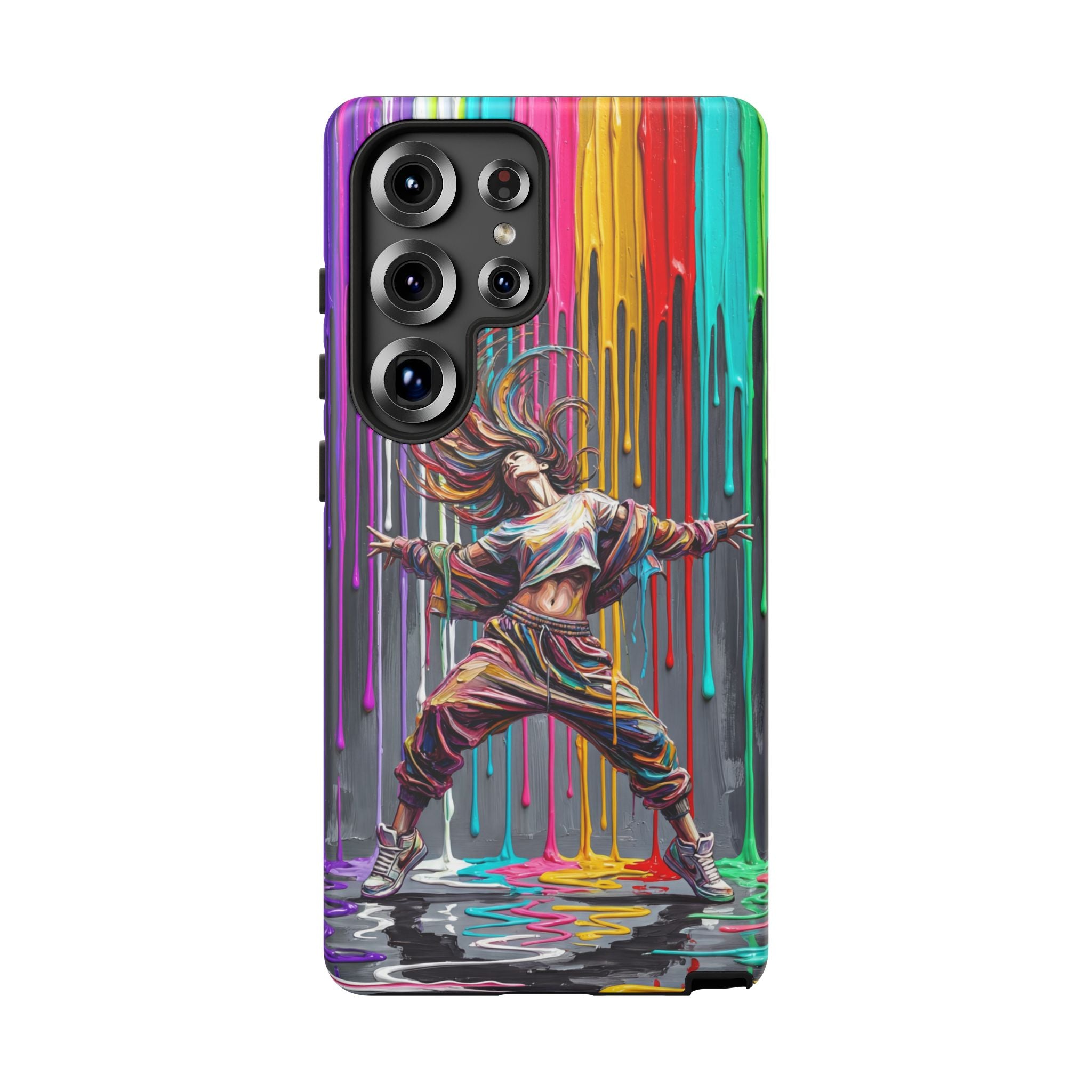 Samsung Galaxy Phone Case | Colorful Street Dance Drip Design