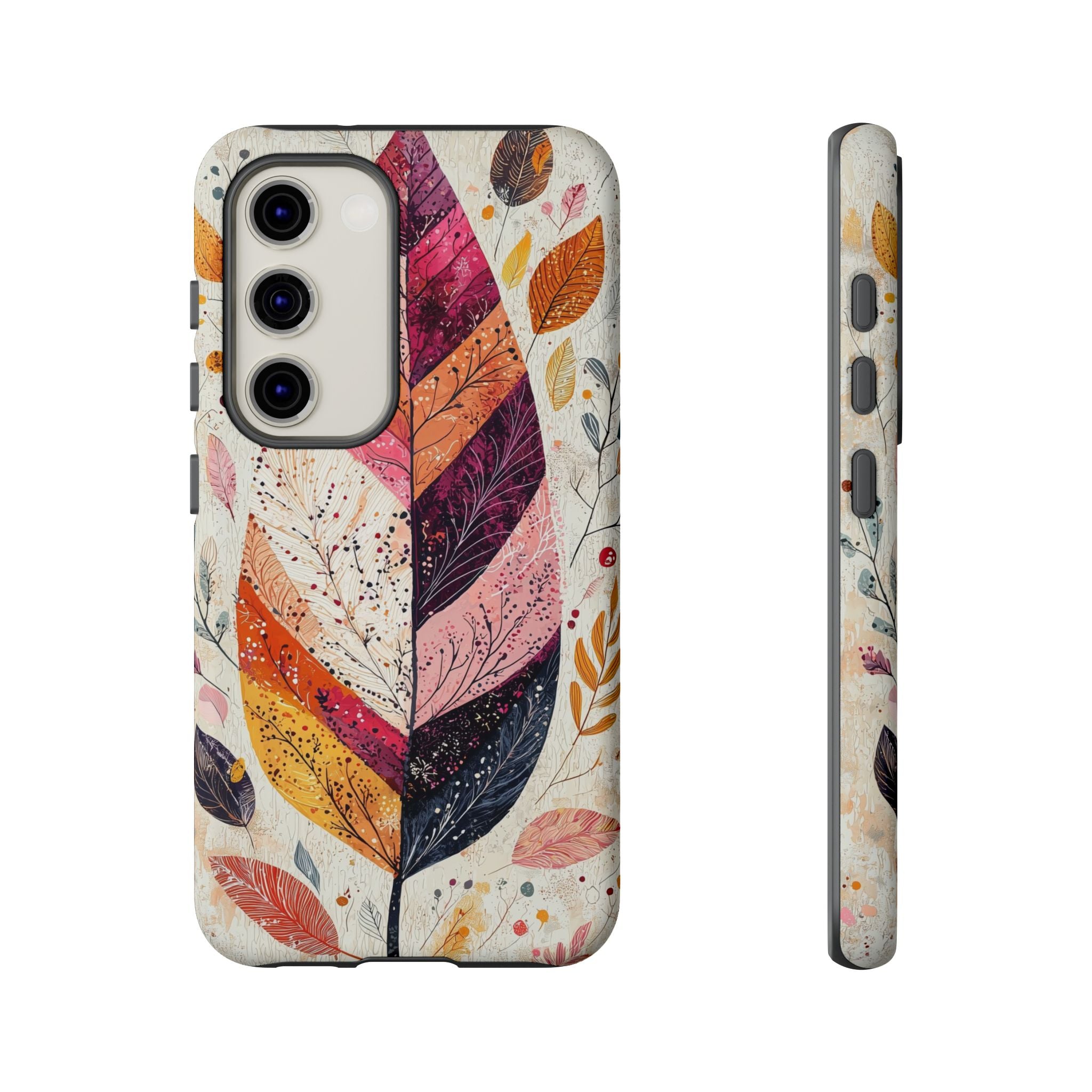 Autumn Leaf Tough Samsung Galaxy Case | Watercolour Feathered Fall Design