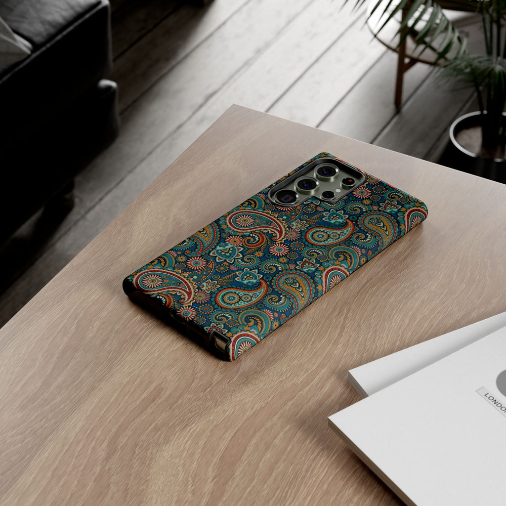 Batik Vibrant Paisley Protective Tough Samsung Galaxy Case