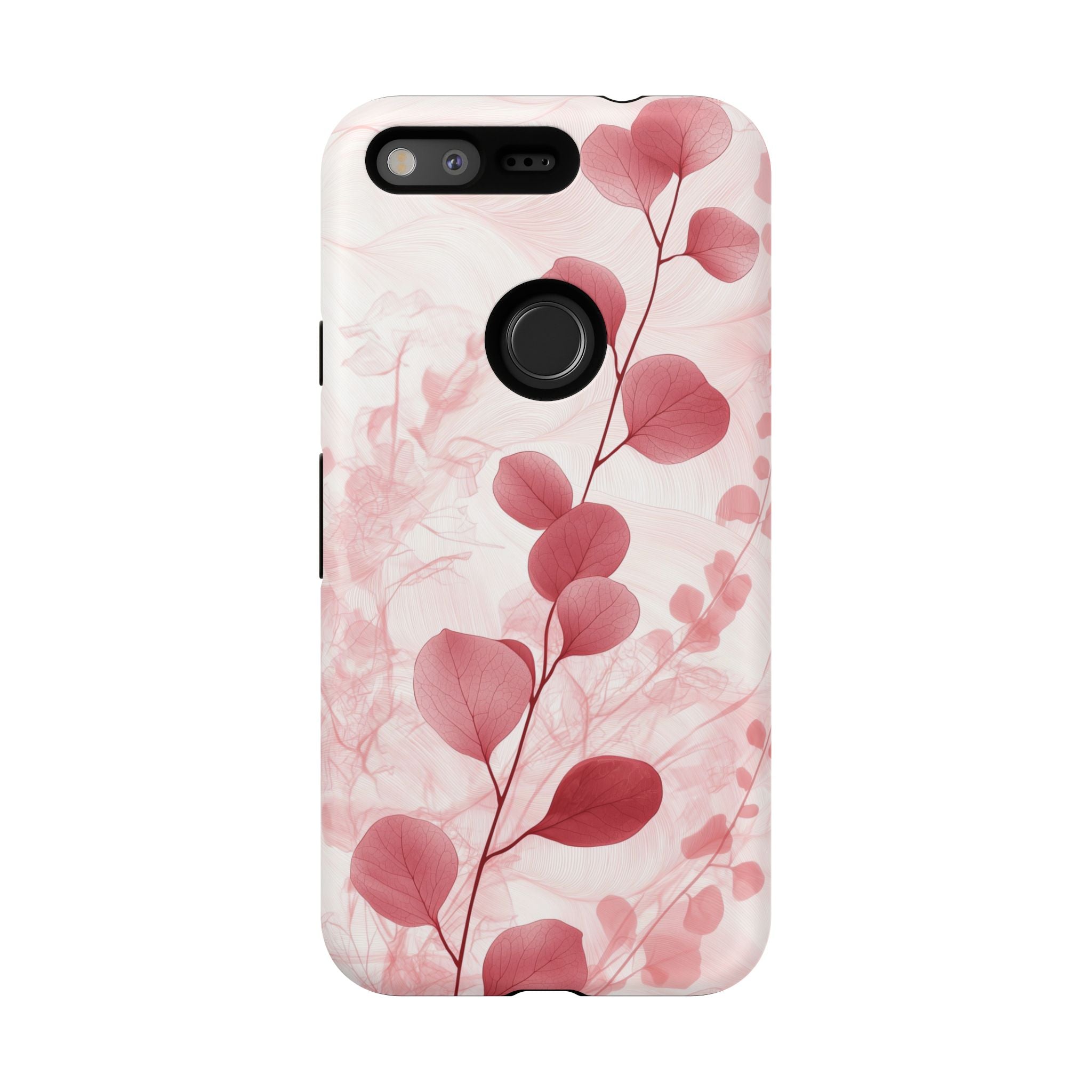 Pink Botanical Floral Eucalyptus Google Pixel Phone Case