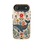 Floral Whale iPhone Case | Boho Marine Pattern Tough Case