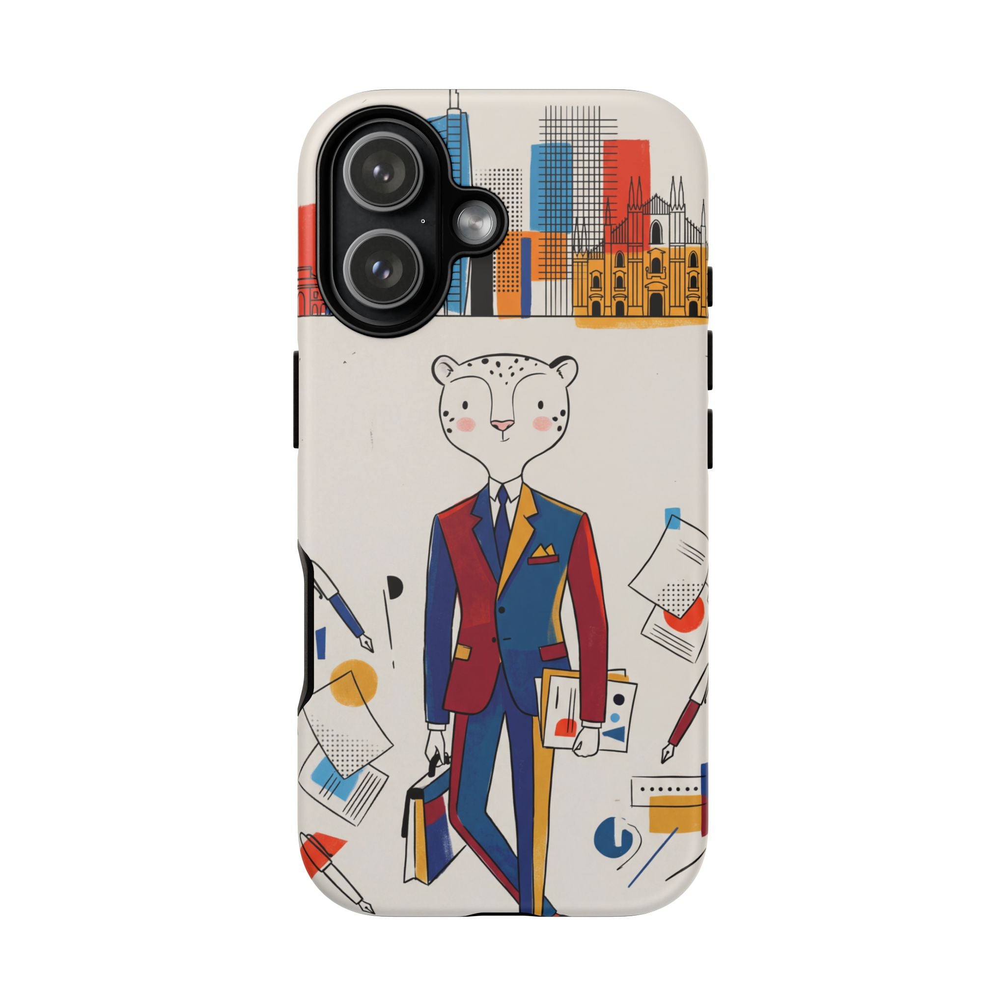 Leopard Executive Phone Case | Business Chic Illustrated