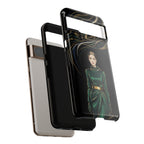Custodia per Google Pixel Donna Elegante nella Foresta