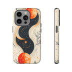 Astrology Galaxy iPhone Case | Red Moon Celestial