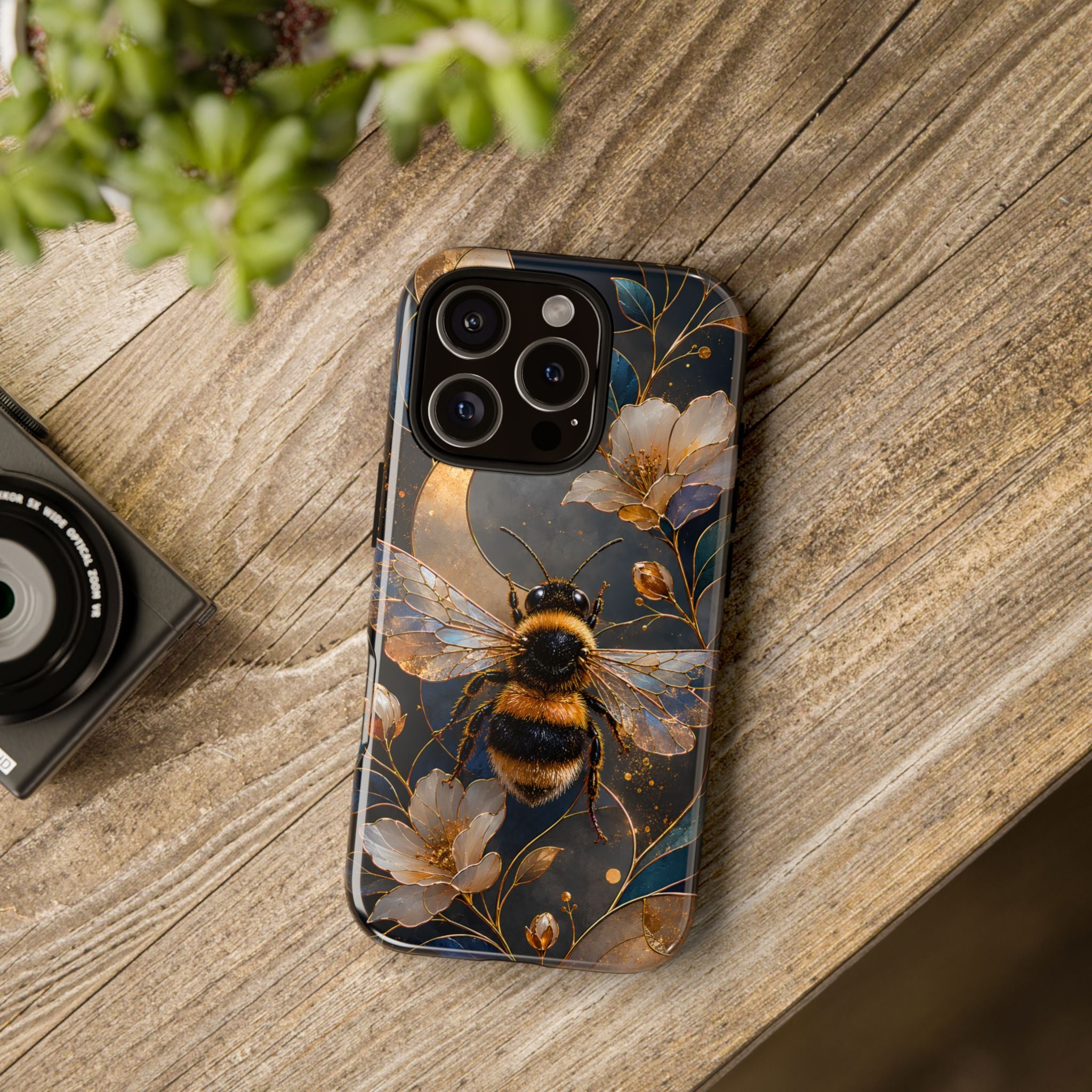 Bumblebee iPhone Case | Moonlit Bee Art Cover