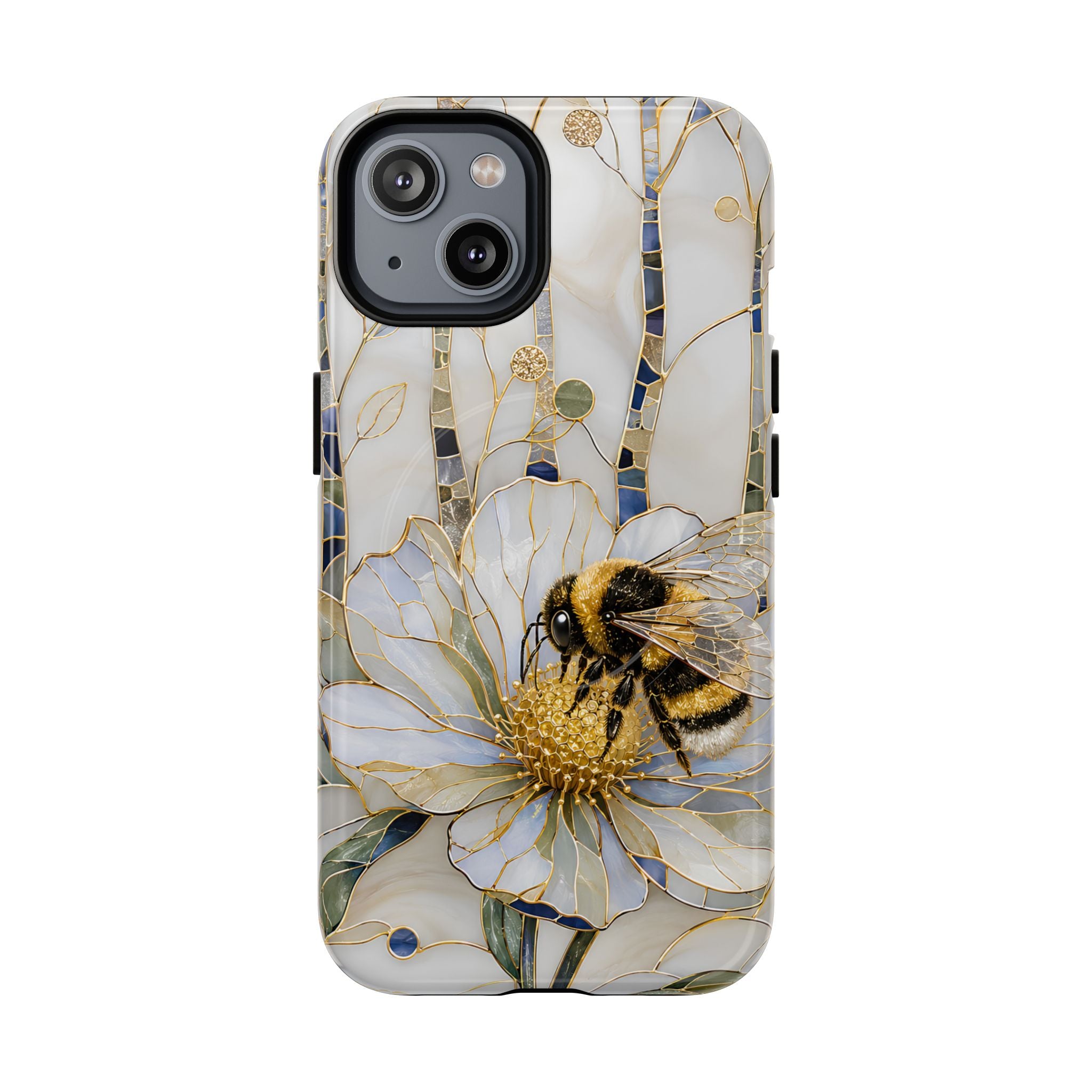 Bumblebee on White Flower Tough MagSafe Case