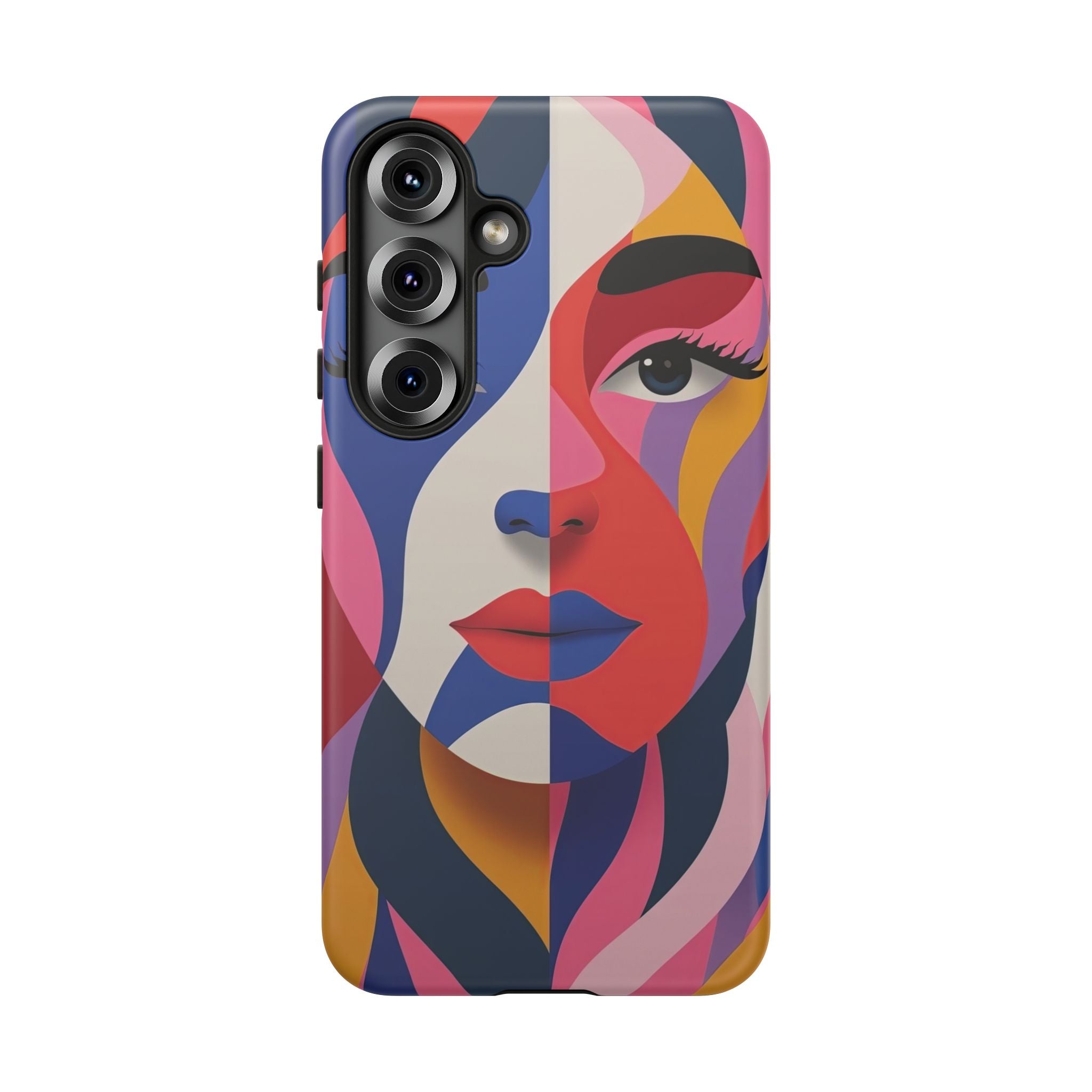 Abstract Colourful Face Samsung Galaxy Case | Vibrant Pop Art