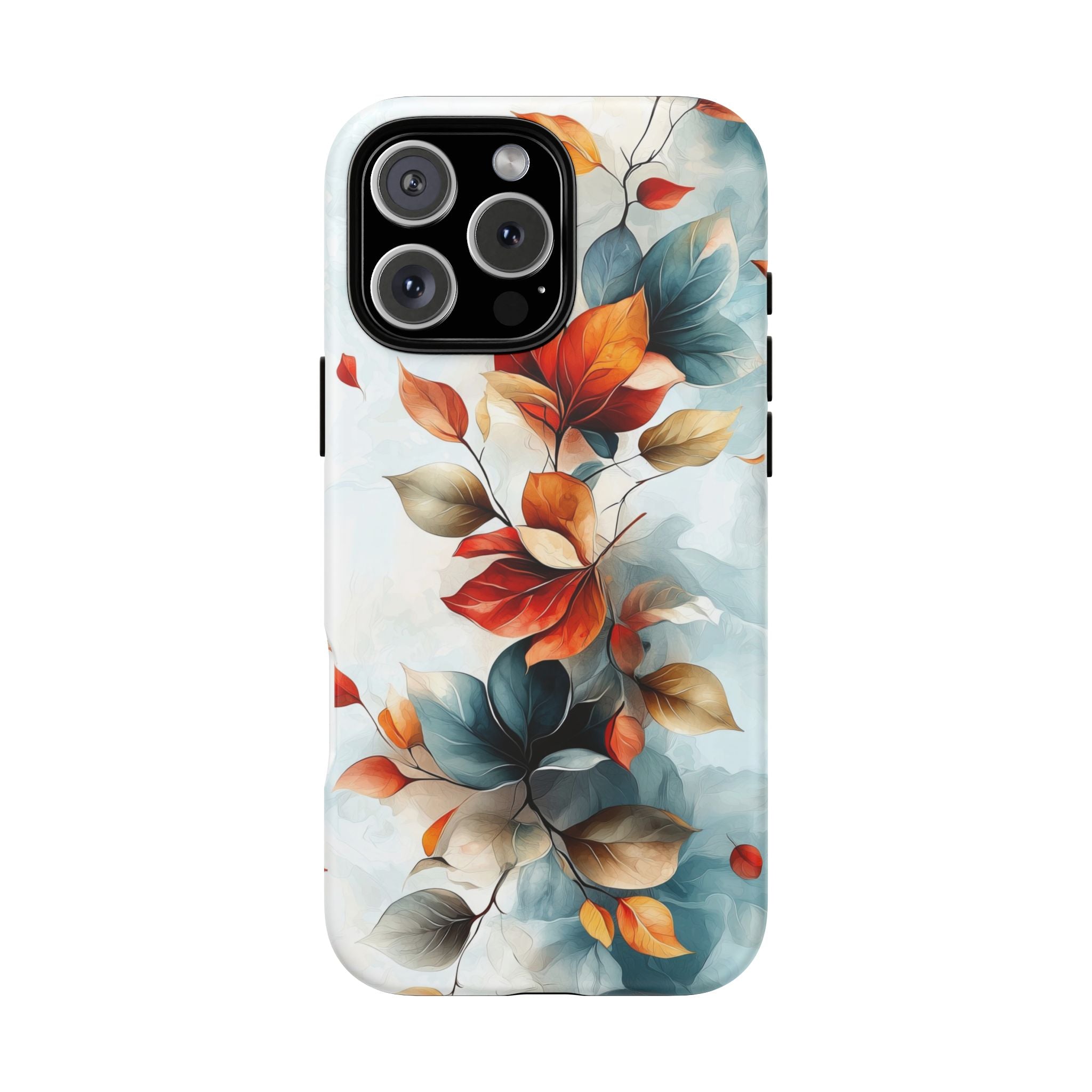 Floral Autumn Leaves Tough iPhone Case