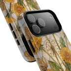 Dandelion Garden Tough MagSafe Phone Case — Floral Yellow Butterflies