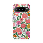 Floral Tough Google Pixel Phone Case | Colorful Garden Print Protective Cover