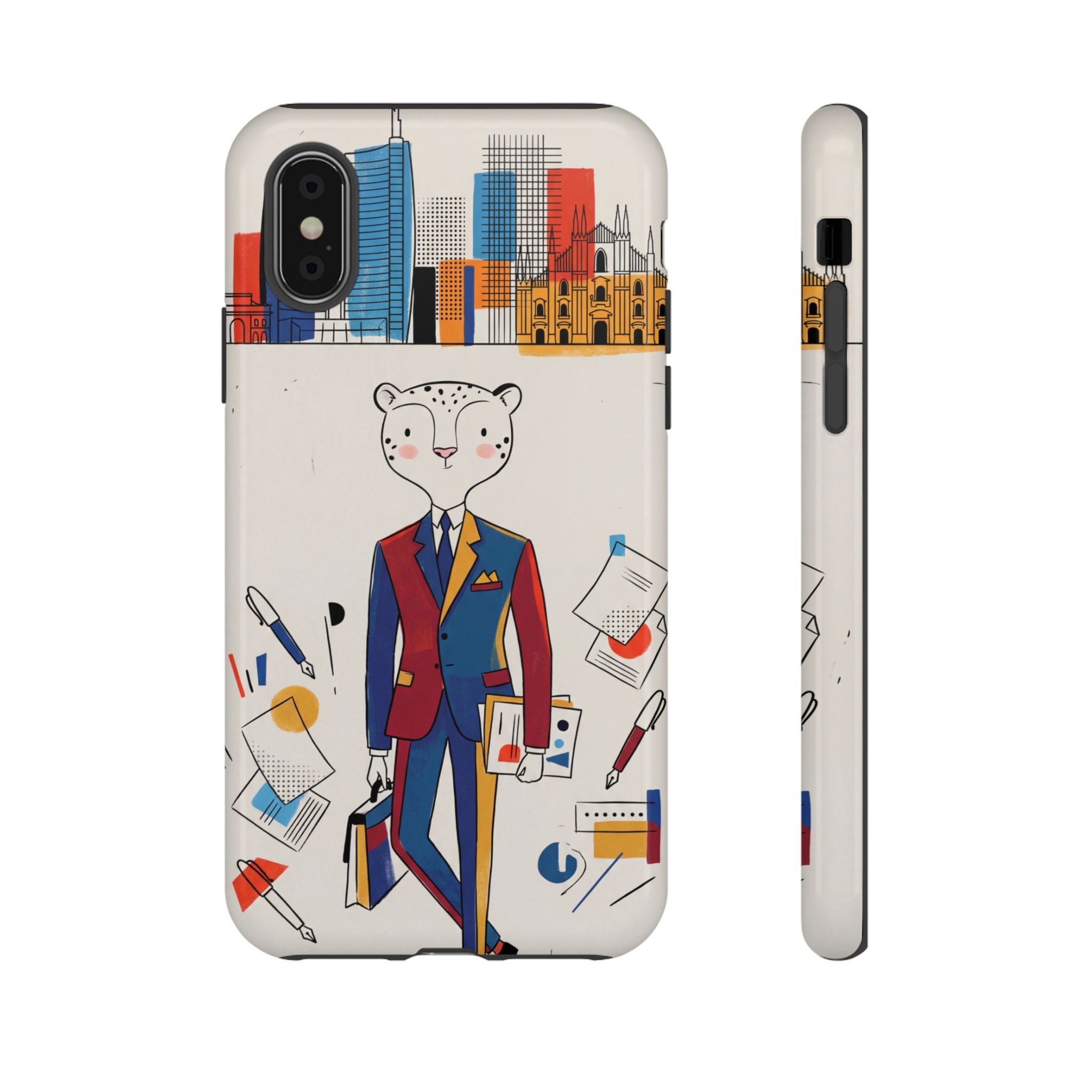 Leopard Executive Phone Case | Business Chic Illustrated