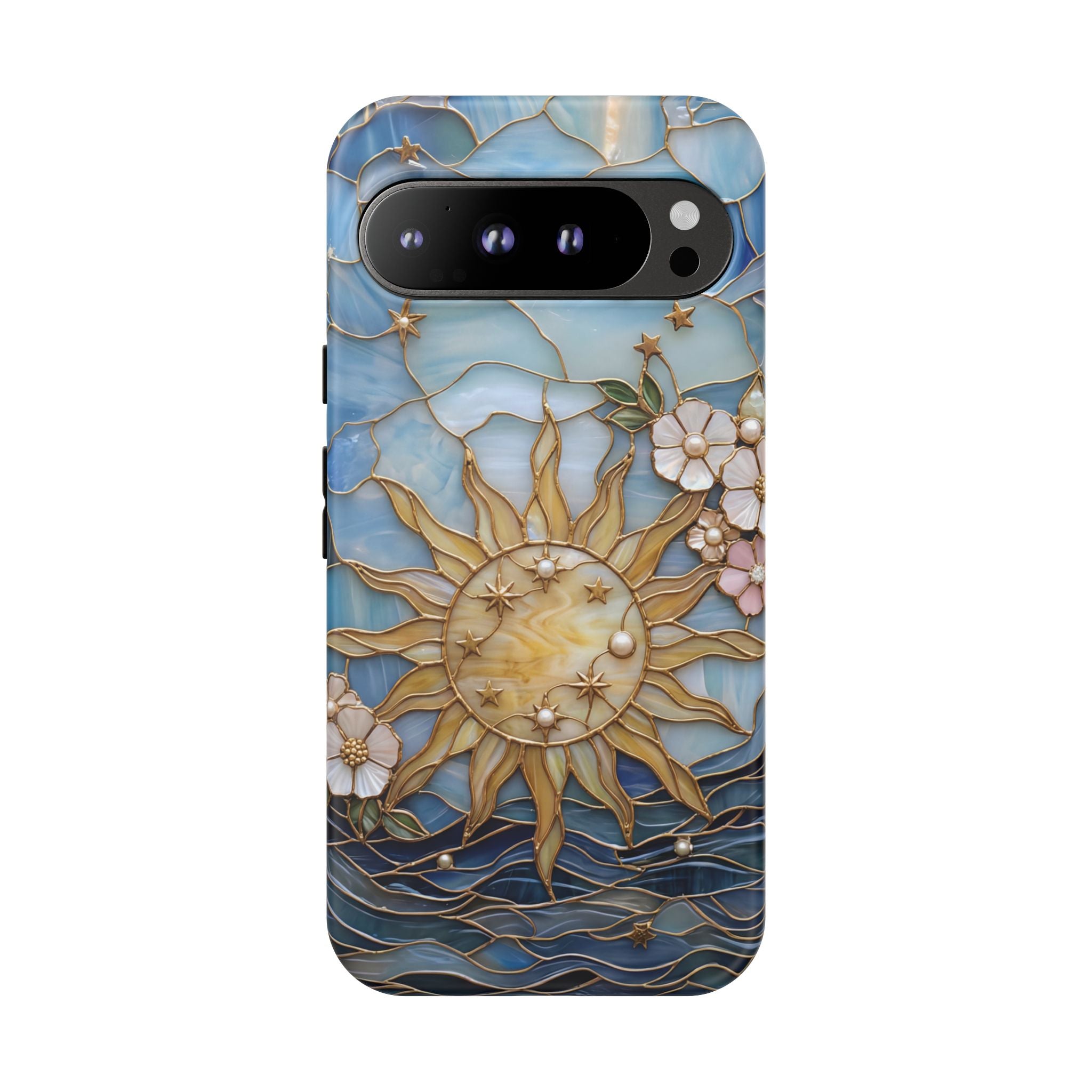 Stained Glass Floral Sun & Sea Tough Google Pixel Case