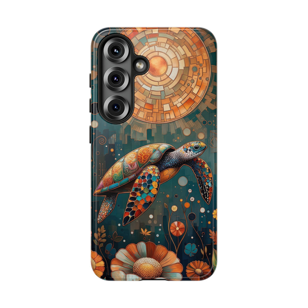 Colourful Mosaic Sea Turtle Samsung Galaxy Case