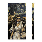 Van Gogh Night Sunflowers Samsung Galaxy Phone Case | Chic Woman Art