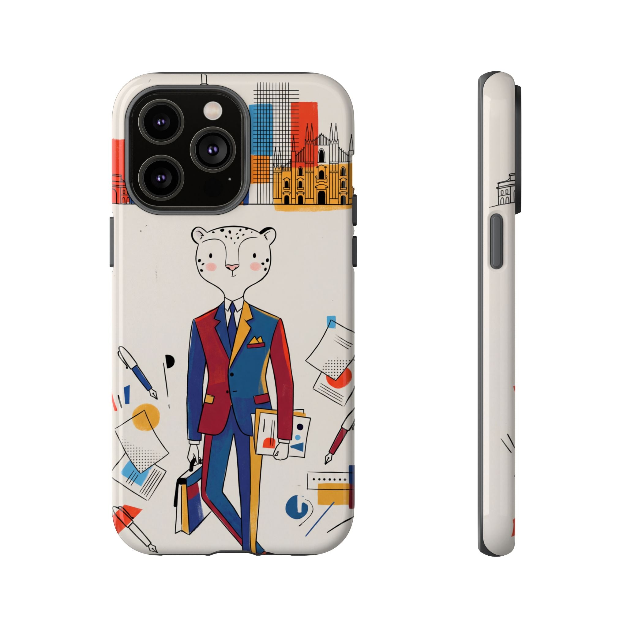 Leopard Executive Phone Case | Business Chic Illustrated