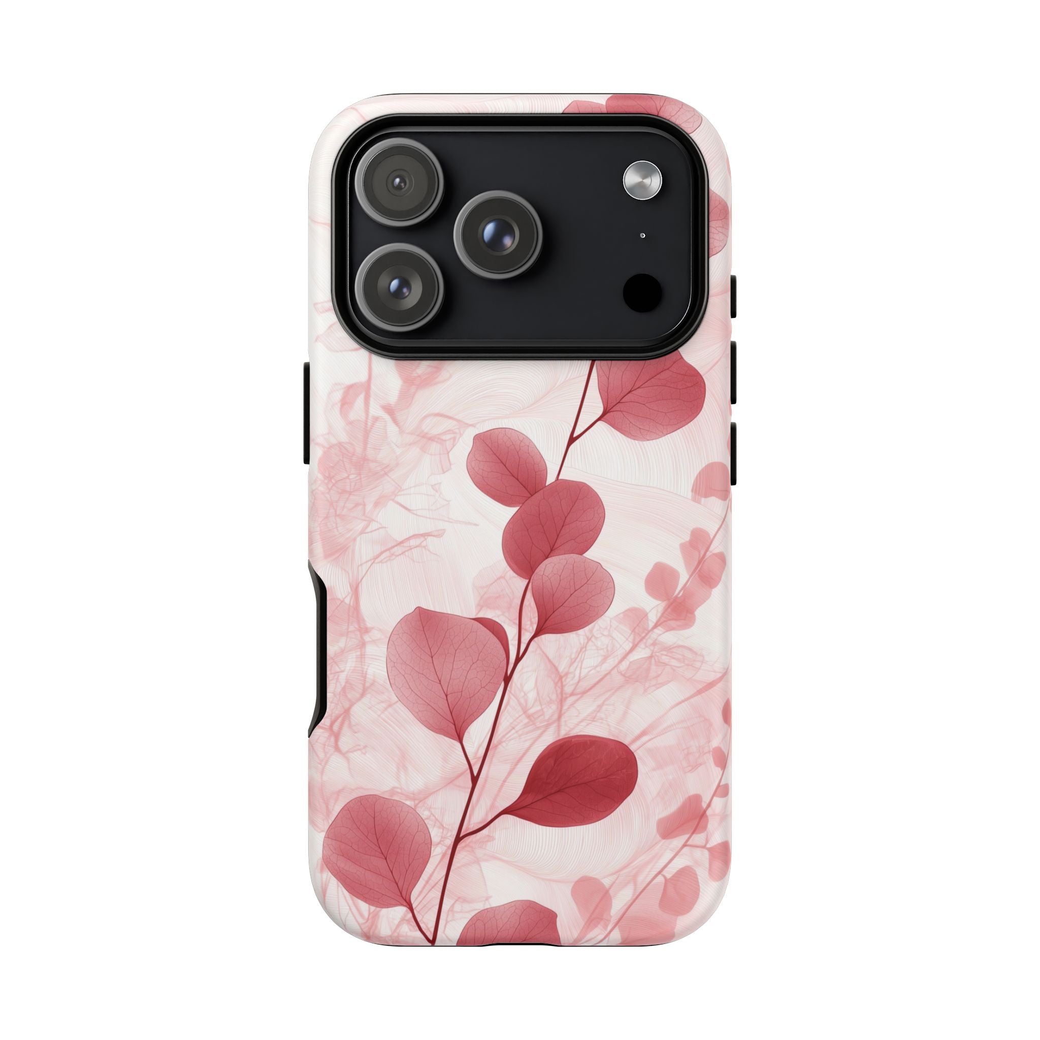 Pink Botanical Floral Eucalyptus iPhone Case