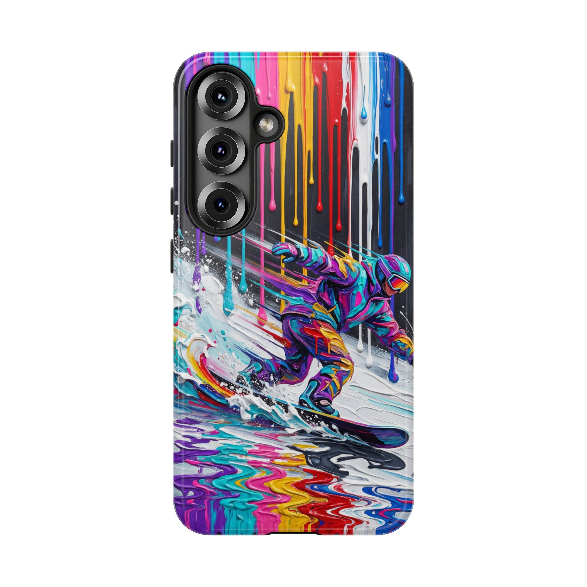 Colourful Snowboarder Art  Samsung Galaxy Phone Case