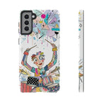 Drummer Boy Samsung Galaxy Phone Case | Colorful Cartoon Drum Kit Protective Cover