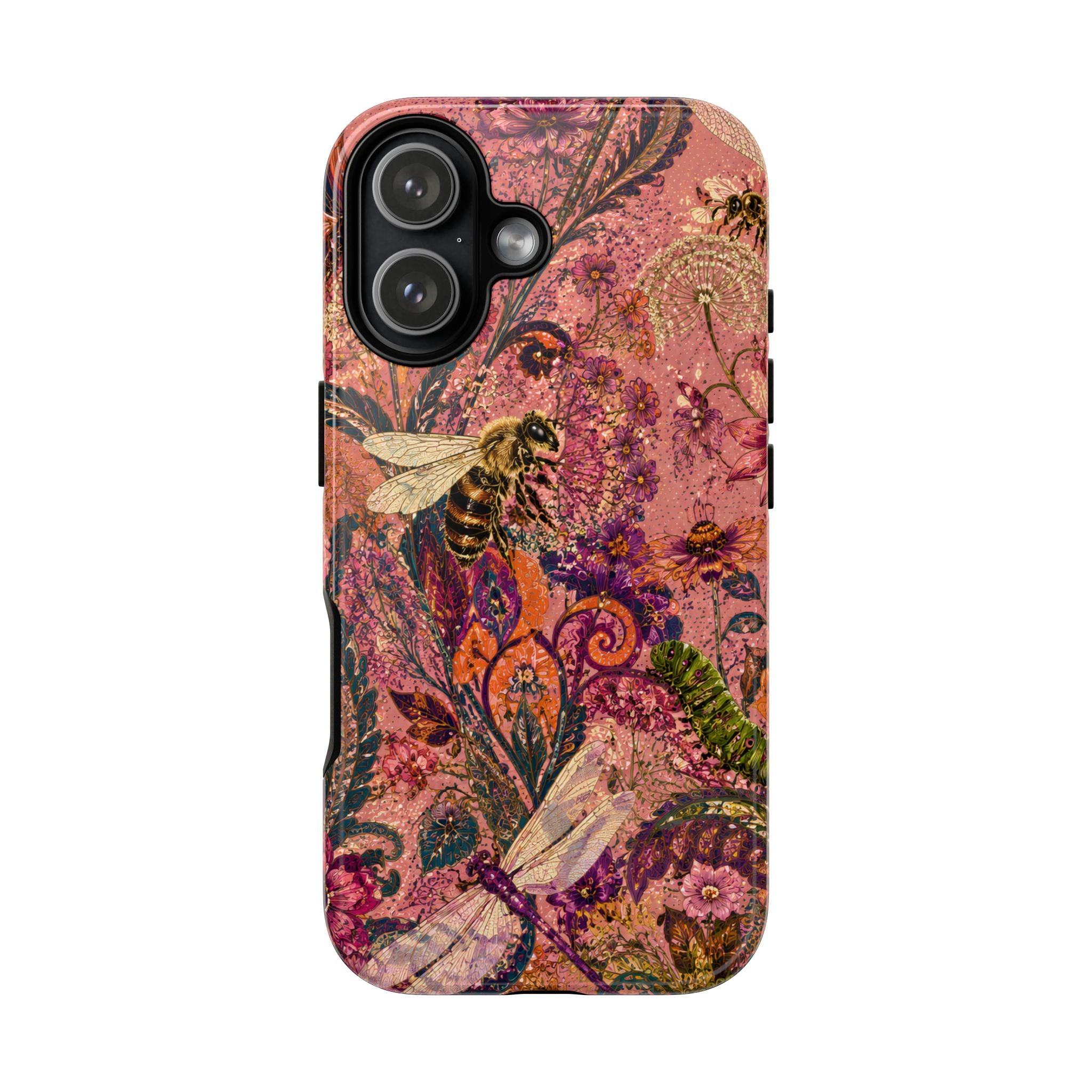 Vintage Floral Tough iPhone Case | Boho Paisley Bee Cover