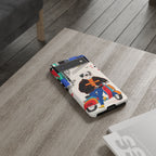 Bulldog Vespa Google Pixel Phone Case | Retro Scooter Dog Protective Cover