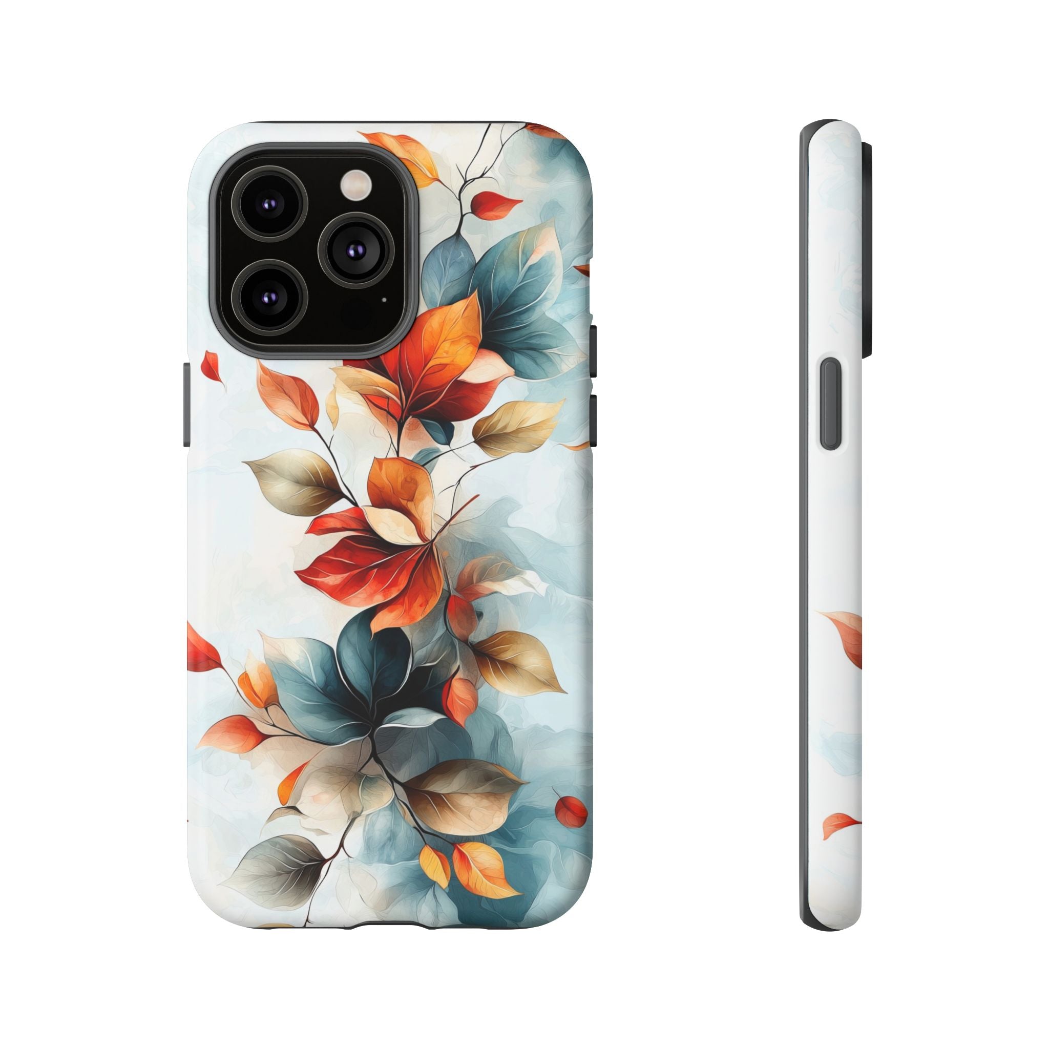 Floral Autumn Leaves Tough iPhone Case