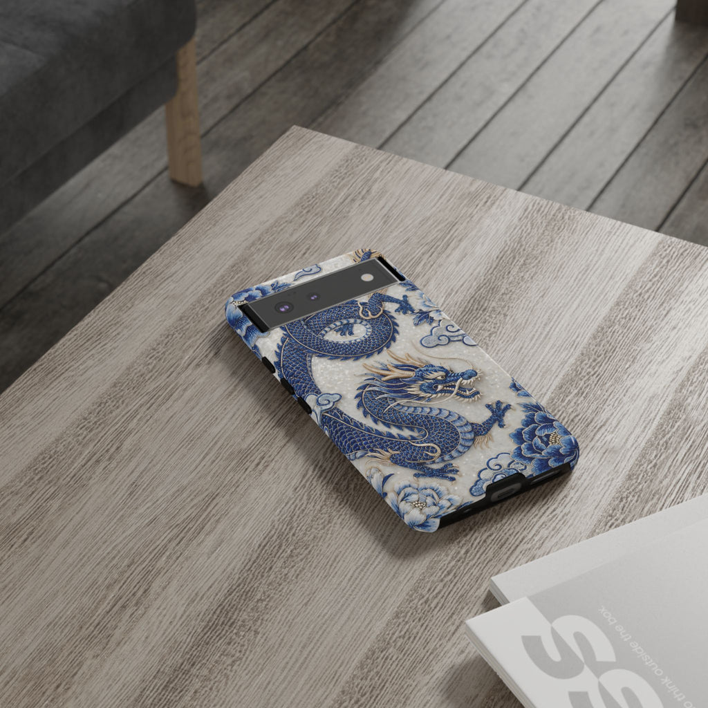 Asian Zodiac Dragon Google Pixel Phone Case V2 | Blue & White Porcelain Luxury Protective Case | Year of the Dragon Gift