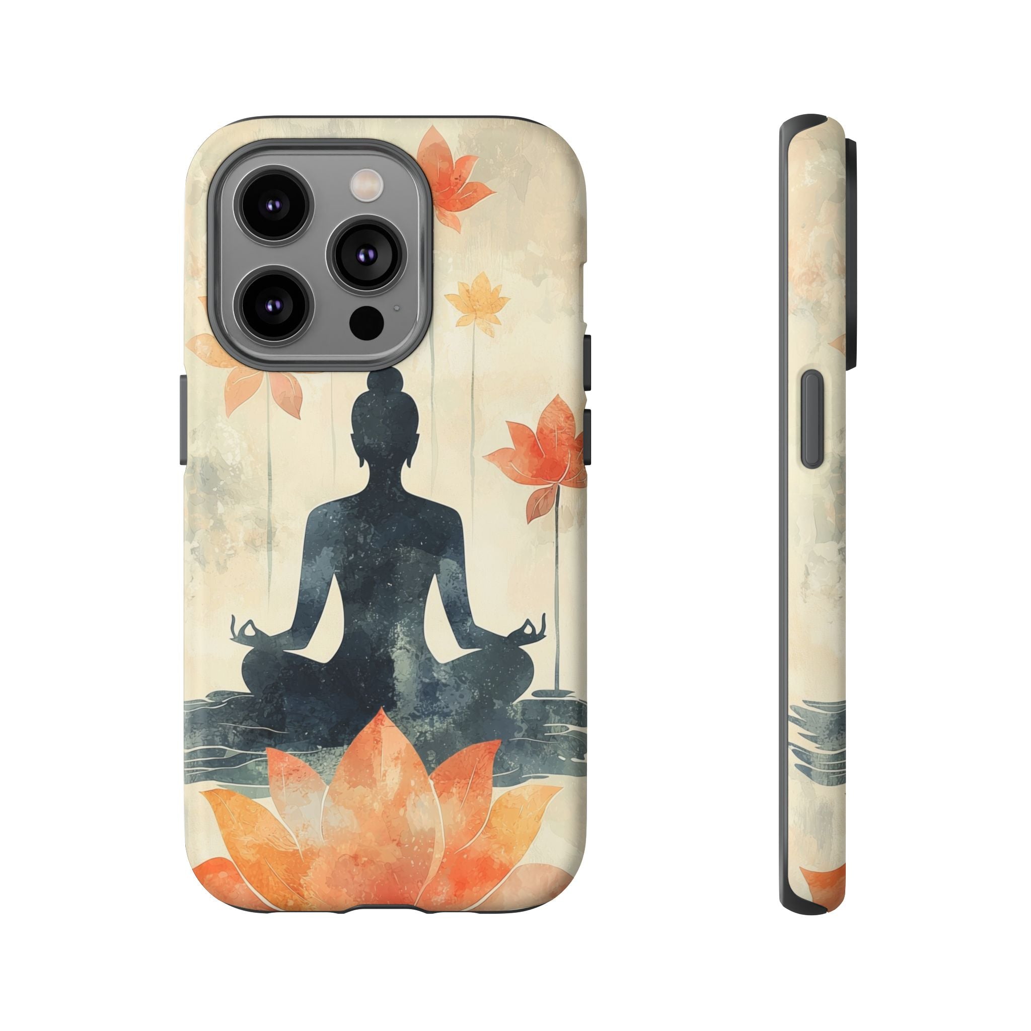 Yoga Lotus iPhone Case | Meditative Silhouette