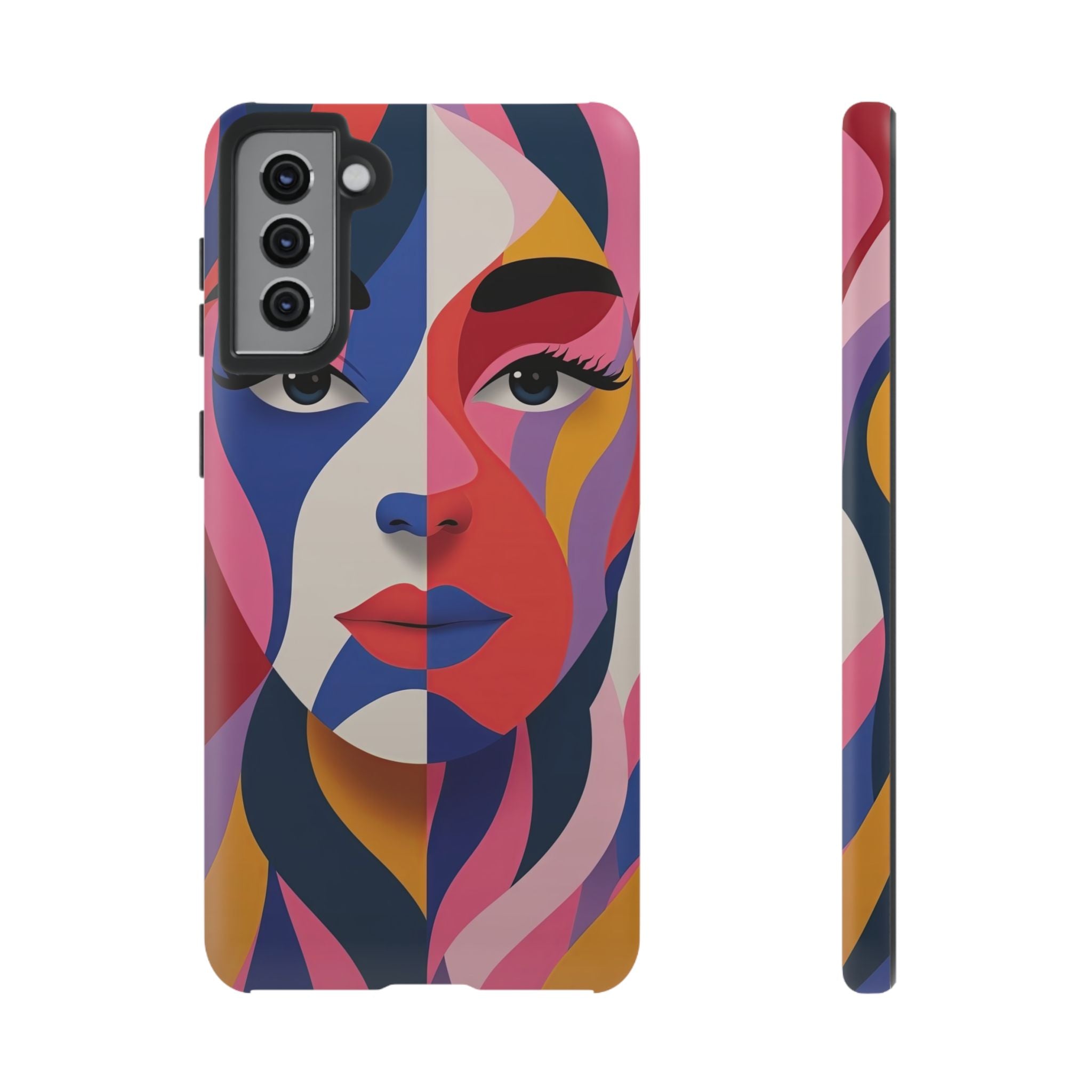 Abstract Colourful Face Samsung Galaxy Case | Vibrant Pop Art