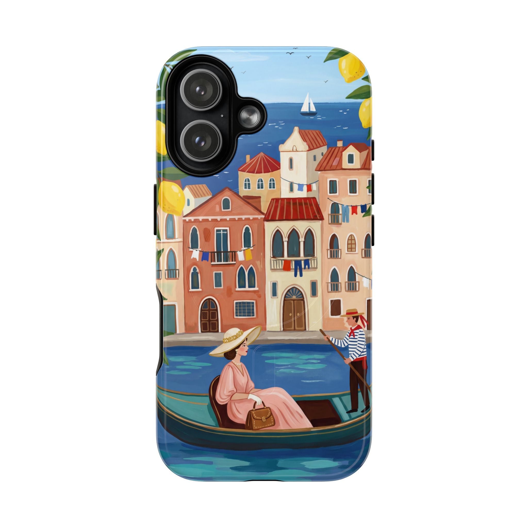 Venetian Gondola MagSafe iPhone Case | Lemon Coast Waterfront Travel
