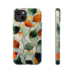 Autumn Stained Glass Leaf iPhone Case