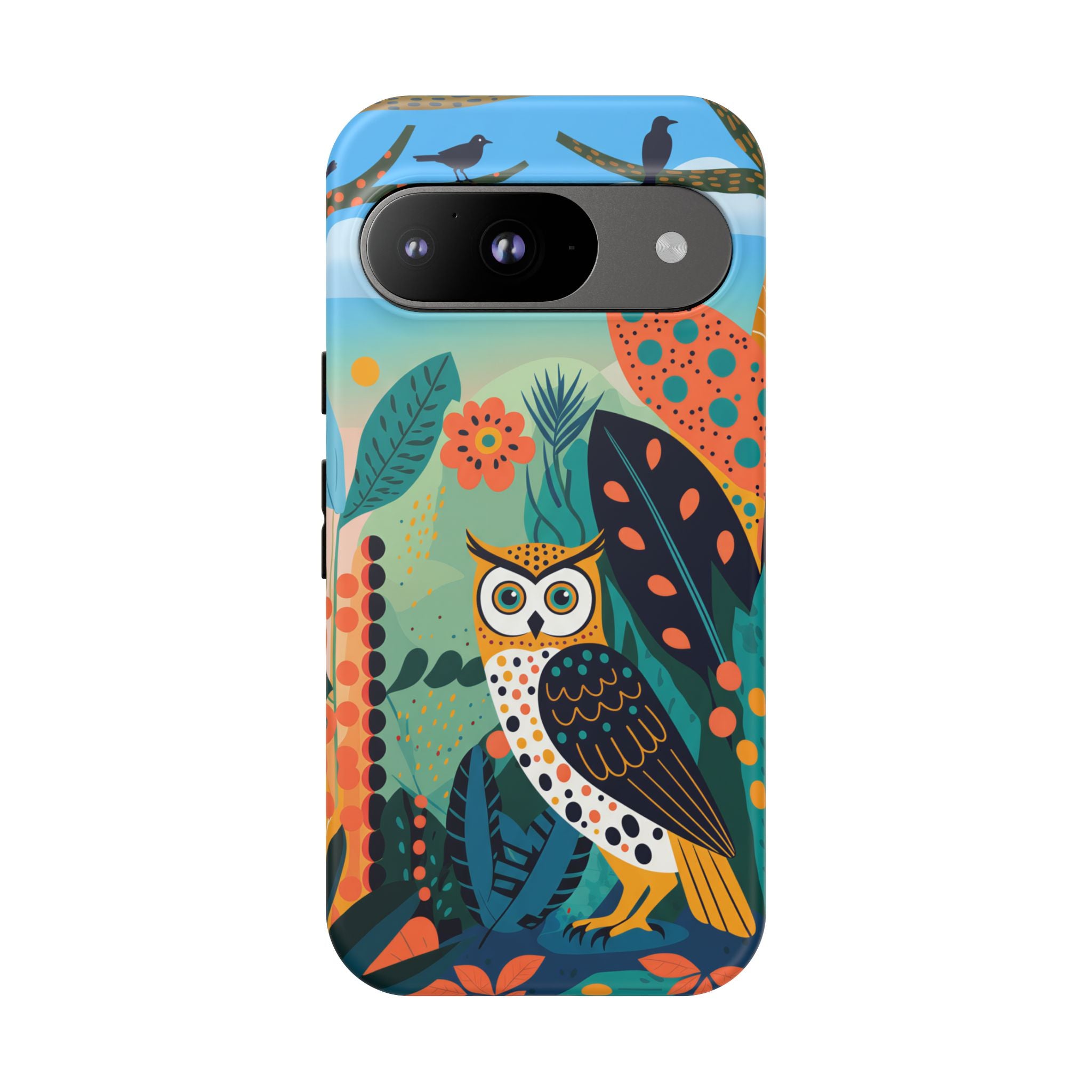 Botanical Forest Colourful Owl Google Pixel Phone Case