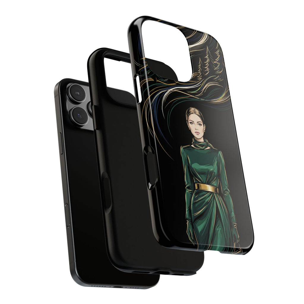 Elegant Forest Woman iPhone Case