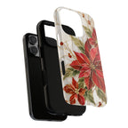Poinsettia iPhone Case | Christmas Floral Cover