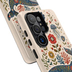 Floral Whale Samsung Galaxy Phone Case | Boho Marine Pattern Tough Case