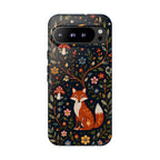 Fox Moon Google Pixel Phone Case | Whimsical Floral Night Woodland Protective Case