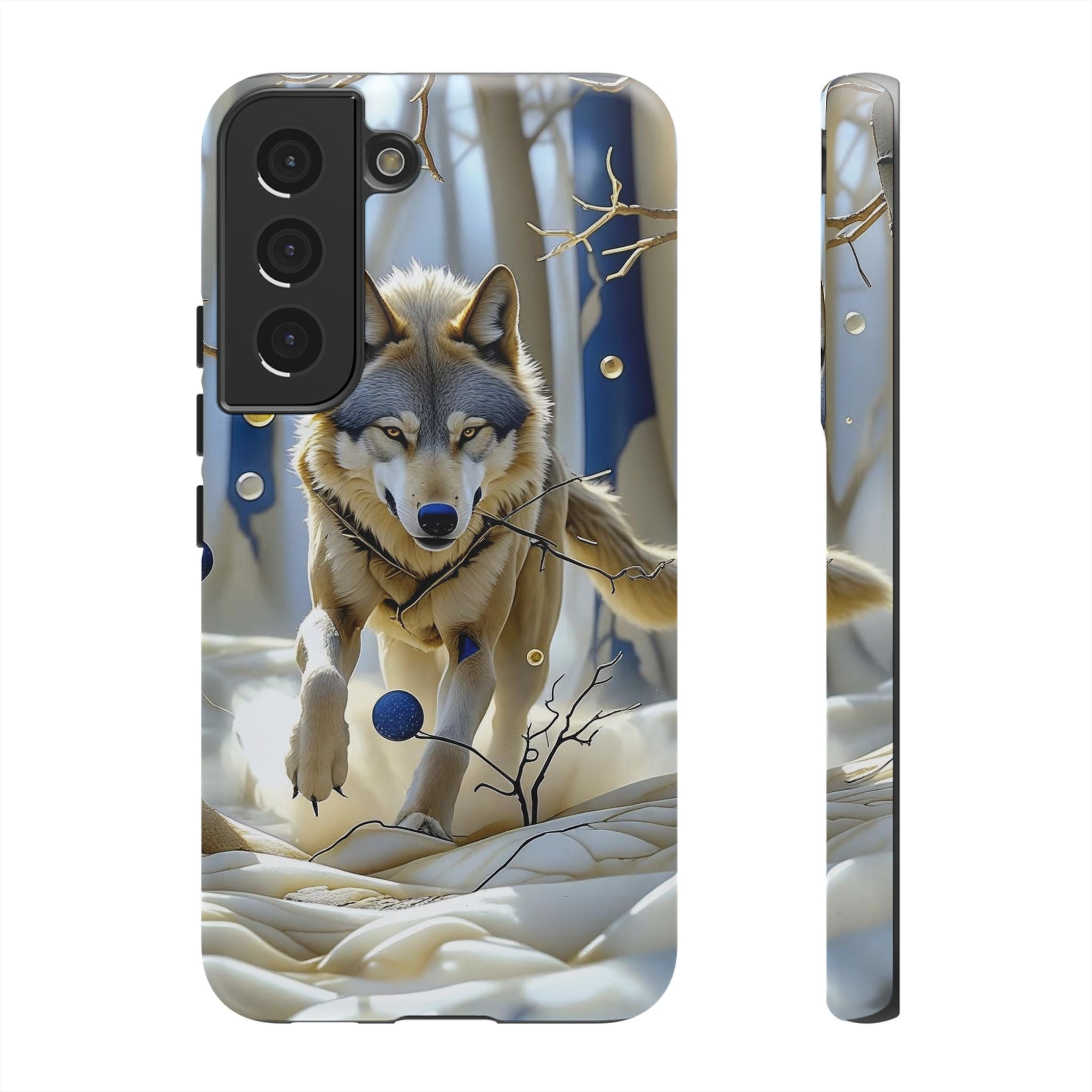 Wolf in Snow Samsung Galaxy Case — Rugged Wildlife