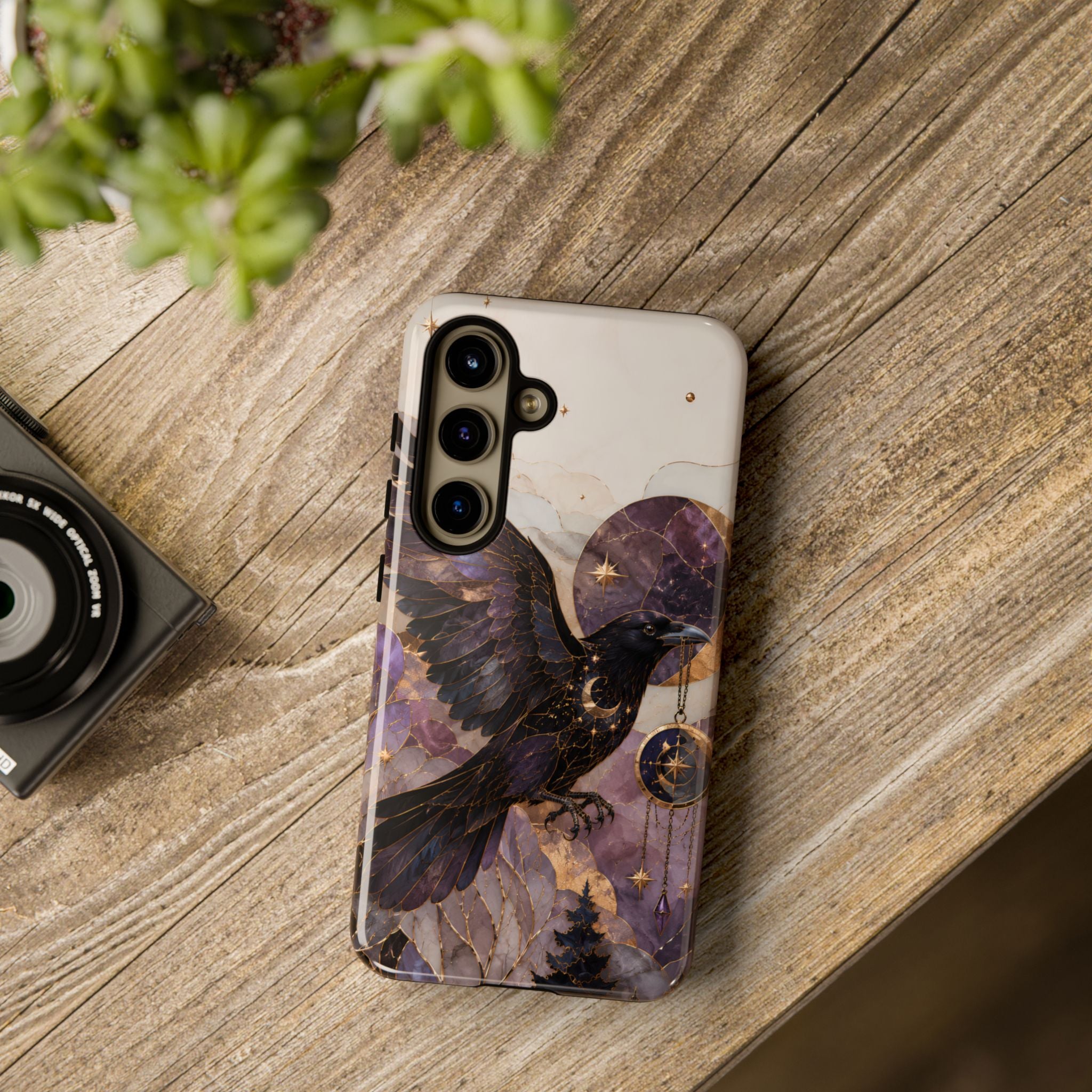 Raven Samsung galaxy Phone Case | Gothic Bird Phone Case