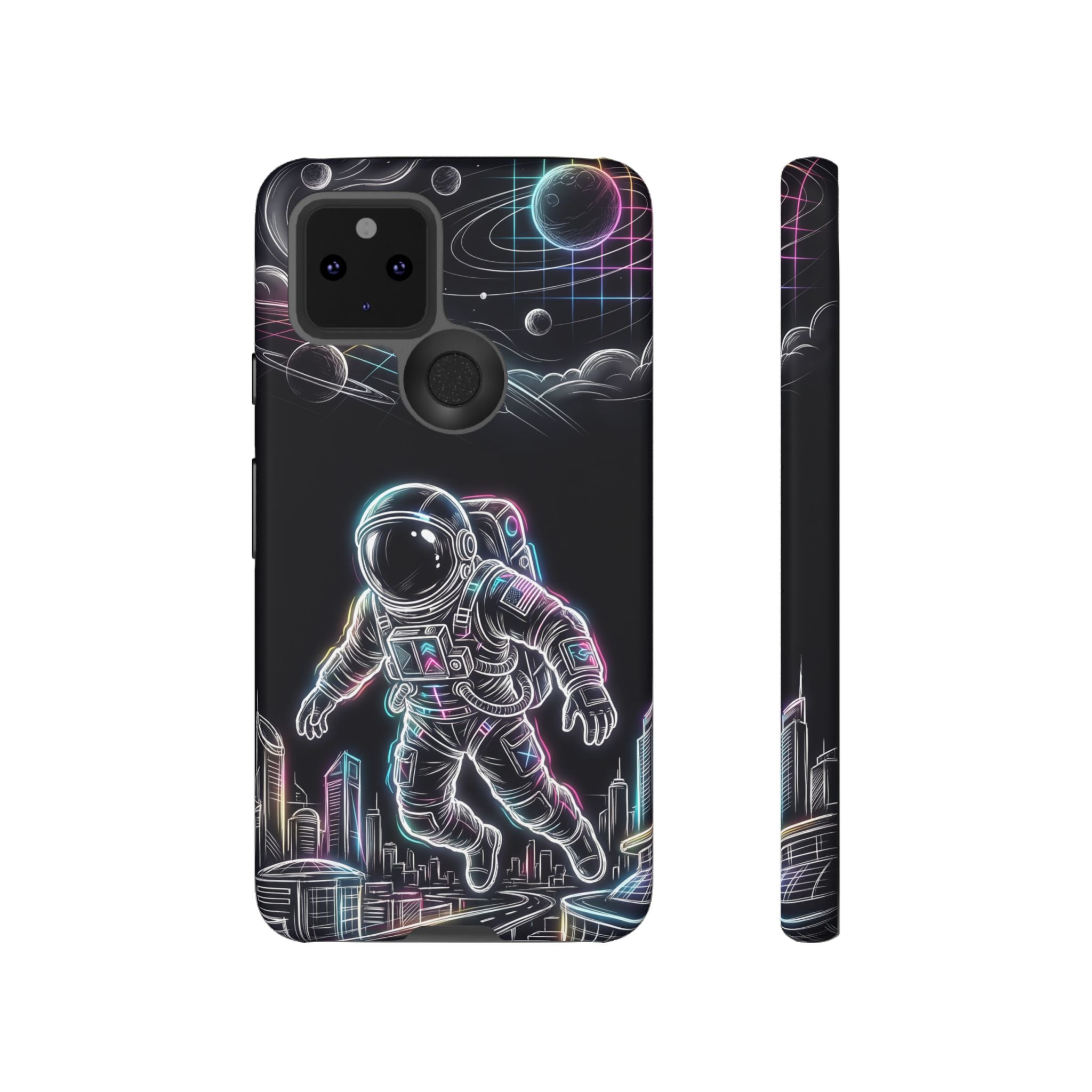 Space Explorer Astronaut Neon Google Pixel Phone Case