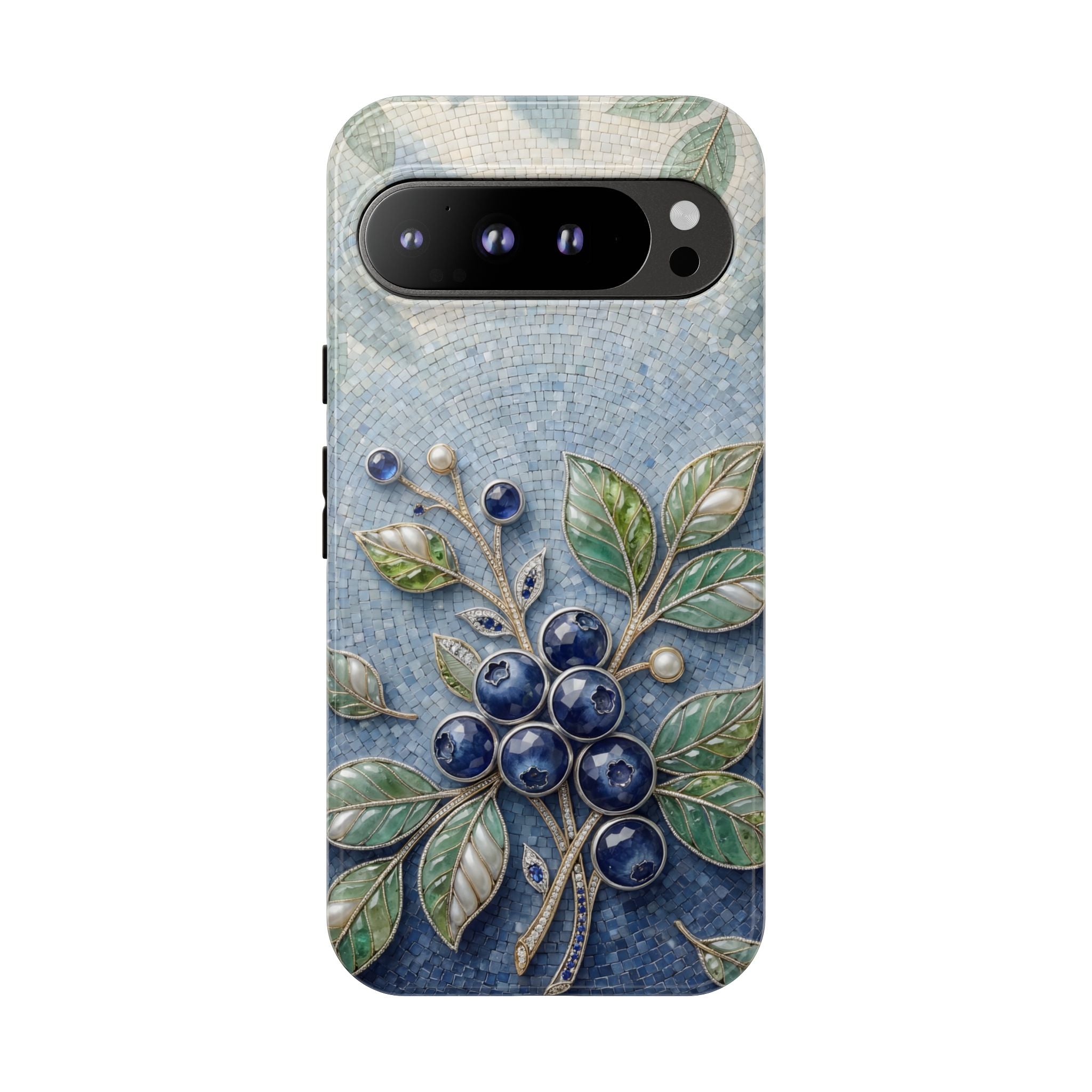 Blueberry Botanical Tough Google Pixel Phone Case | Floral Protective Phone Cover