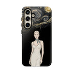 Cover per Samsung Galaxy Fantasia Notte Stellata | Illustrazione Donna Elegante