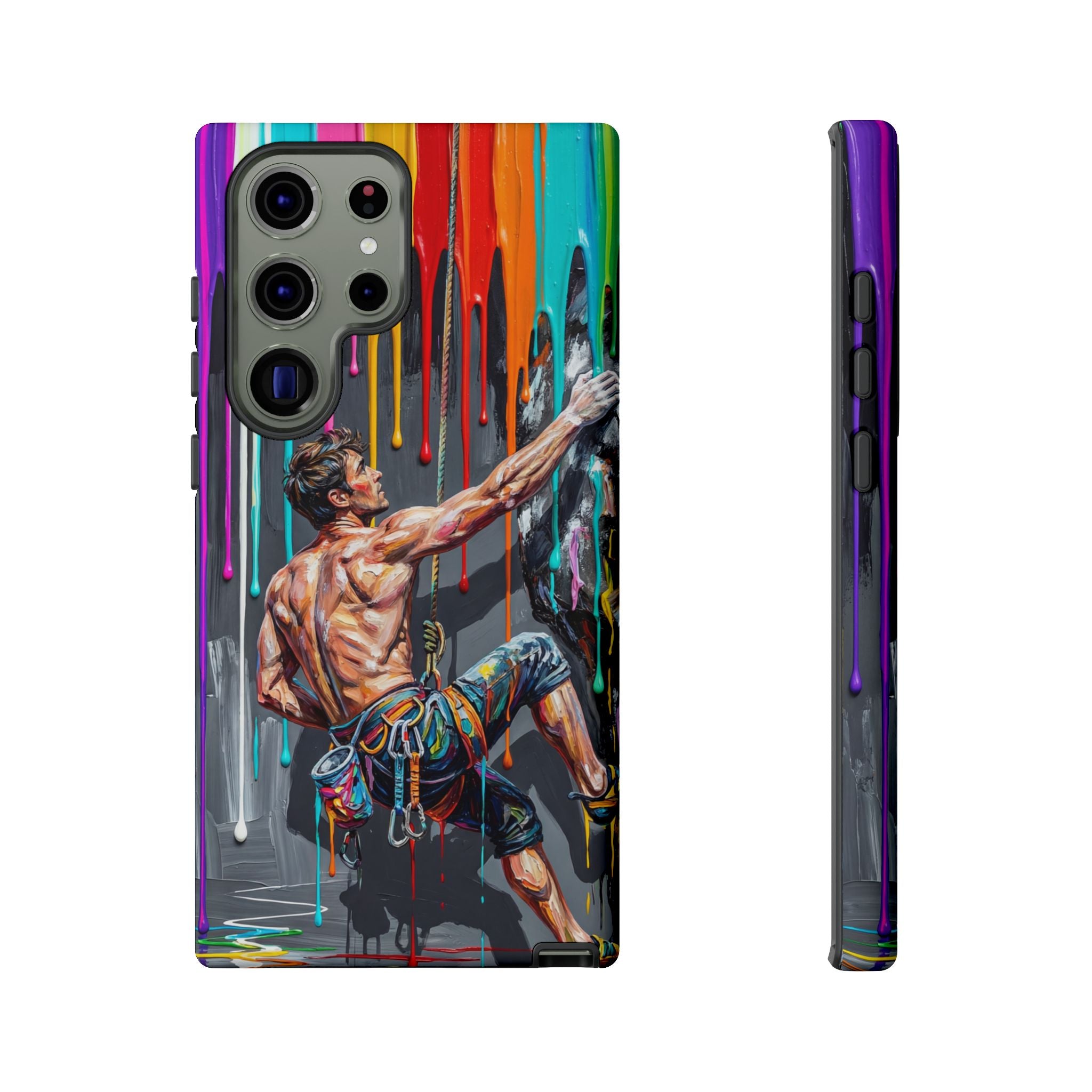 Colourful Rock Climber Art Protective Samsung Galaxy Phone Case