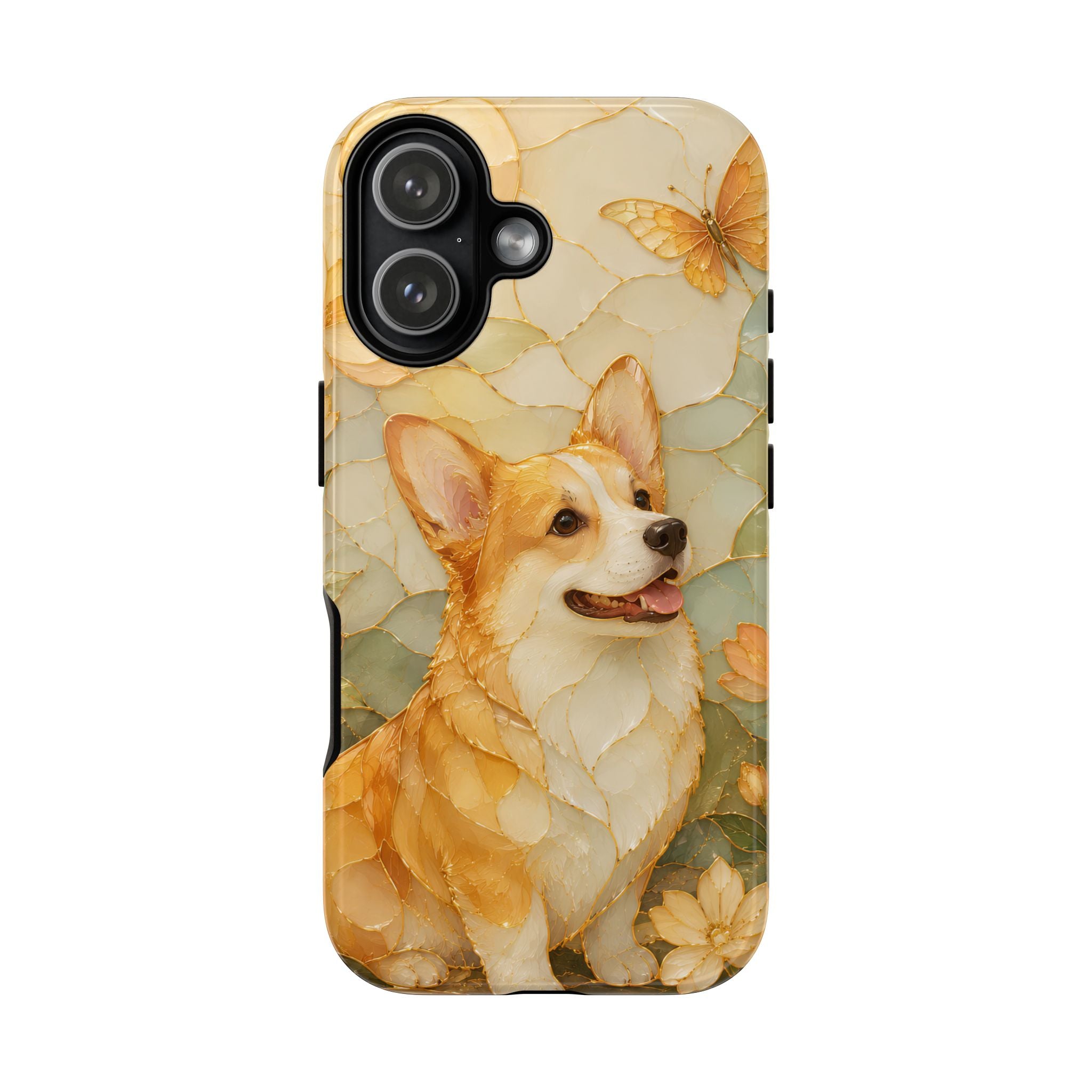 Corgi iPhone Case | Stained Glass Dog iPhone Case