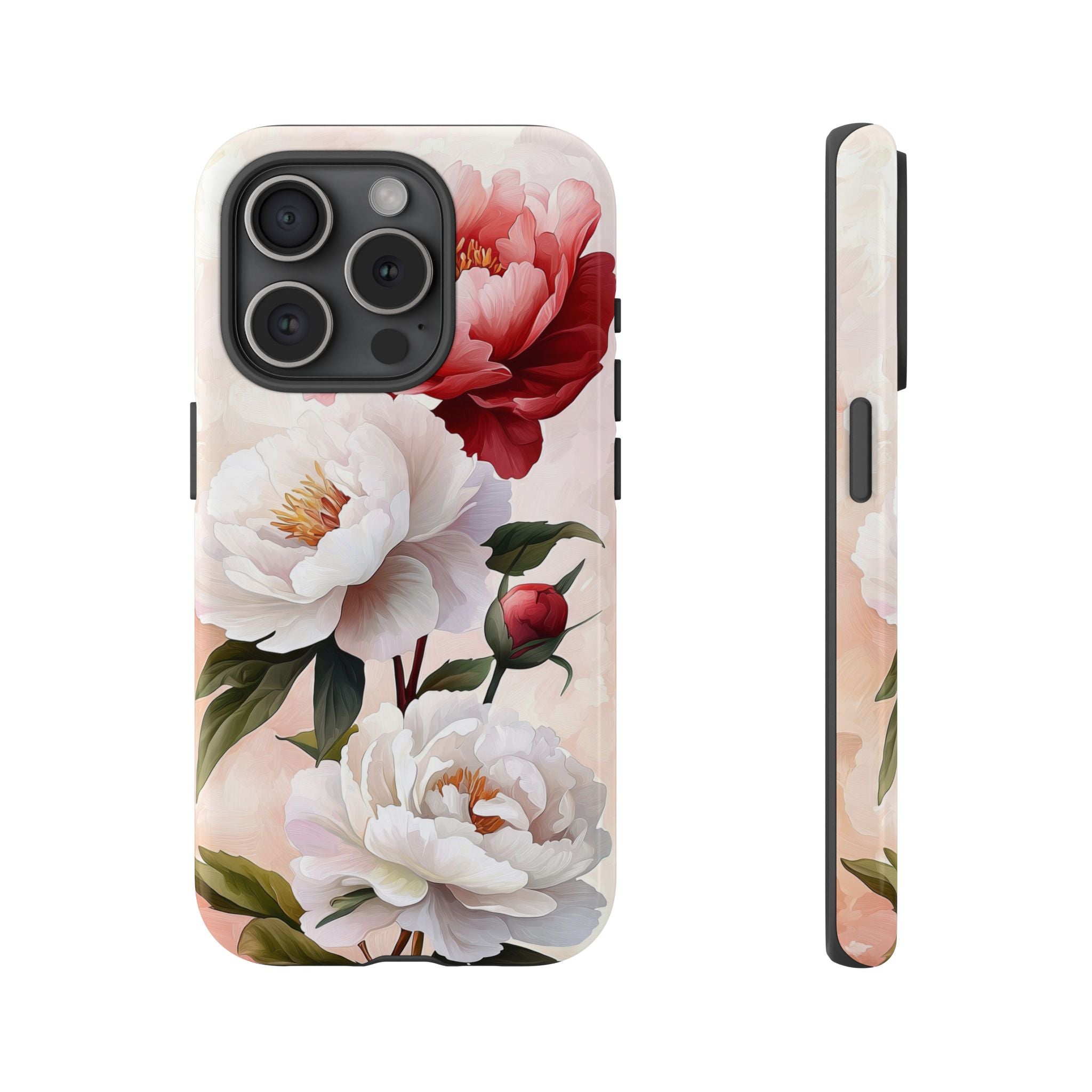 Floral Peony Tough iPhone Case