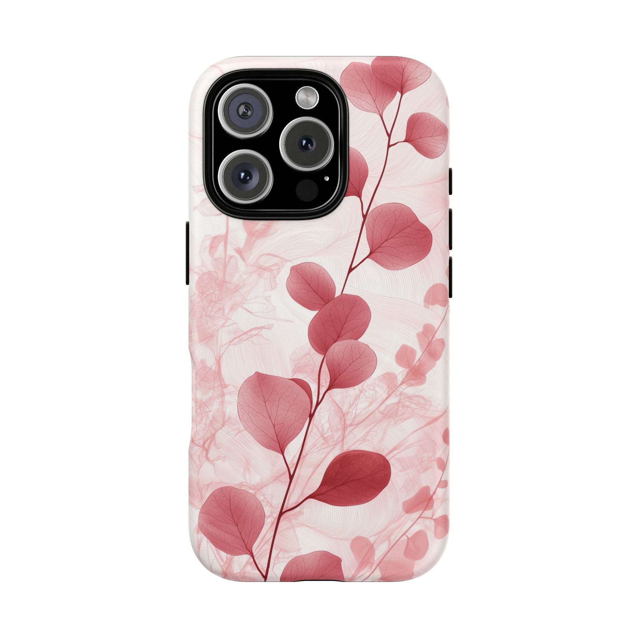 Pink Botanical Floral Eucalyptus MagSafe iPhone Case